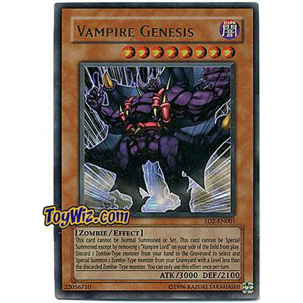 Yugioh Vampire Genesis Ultra Rare SD2-EN001 1st Ed Lightly Played